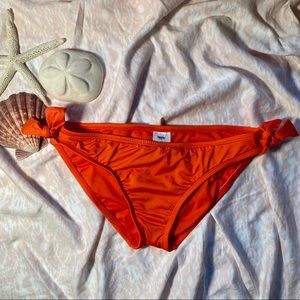 ORANGE BIKINI BOTTOMS WITH SIDE TIES